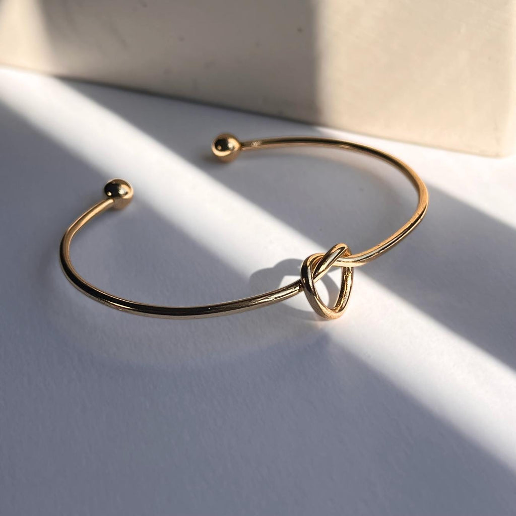 Gold Knot Bangle