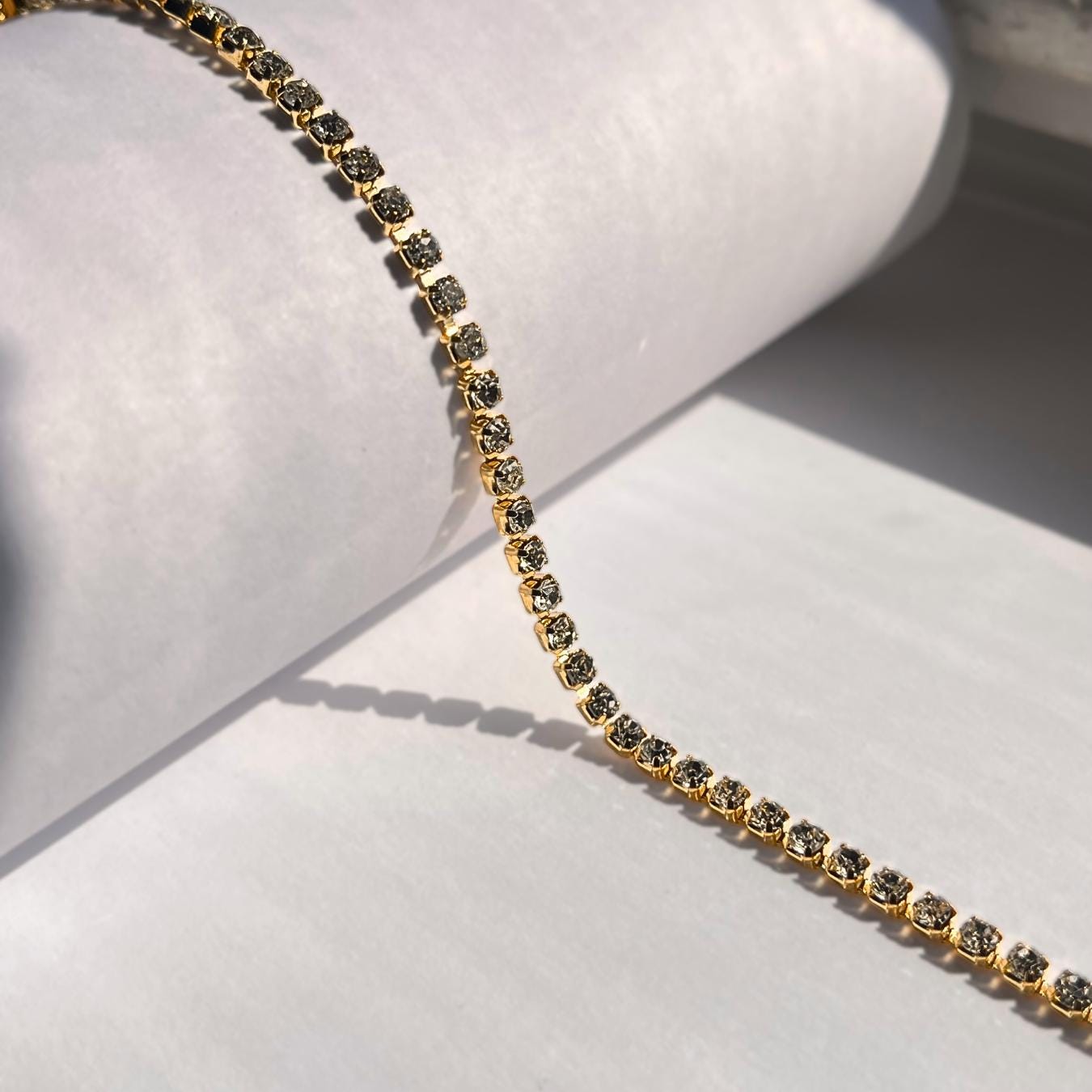 Gold Moissanite Tennis Bracelet