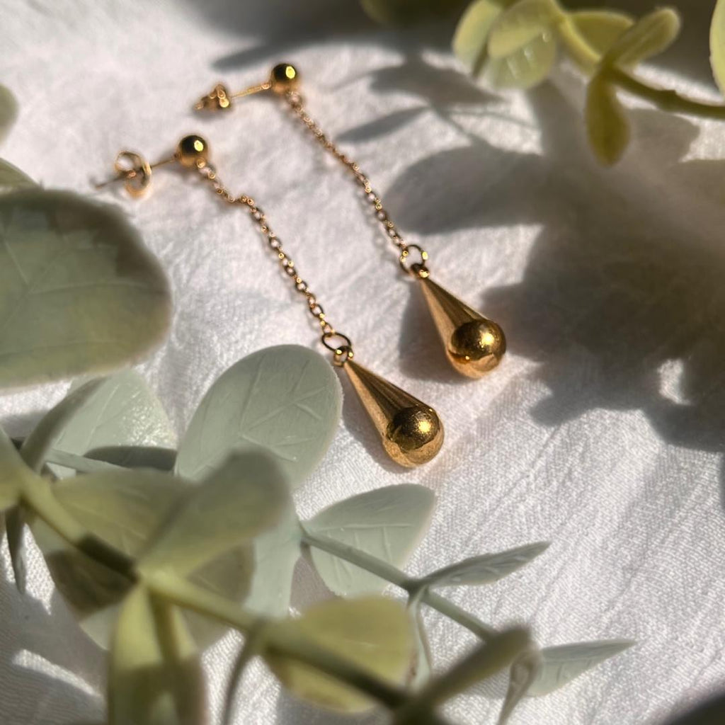 Gold Drop Earrings