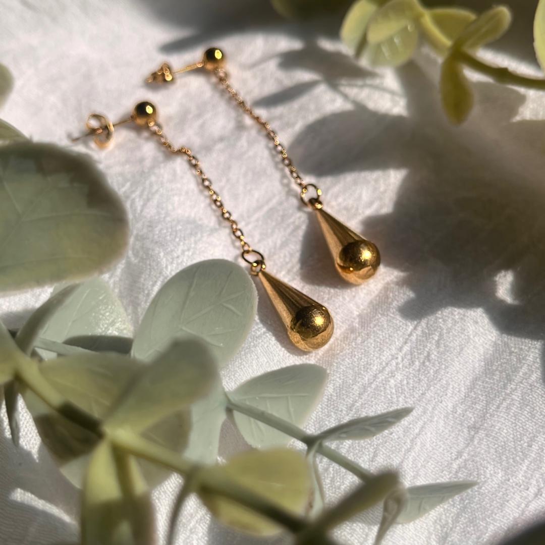 Gold Drop Earrings