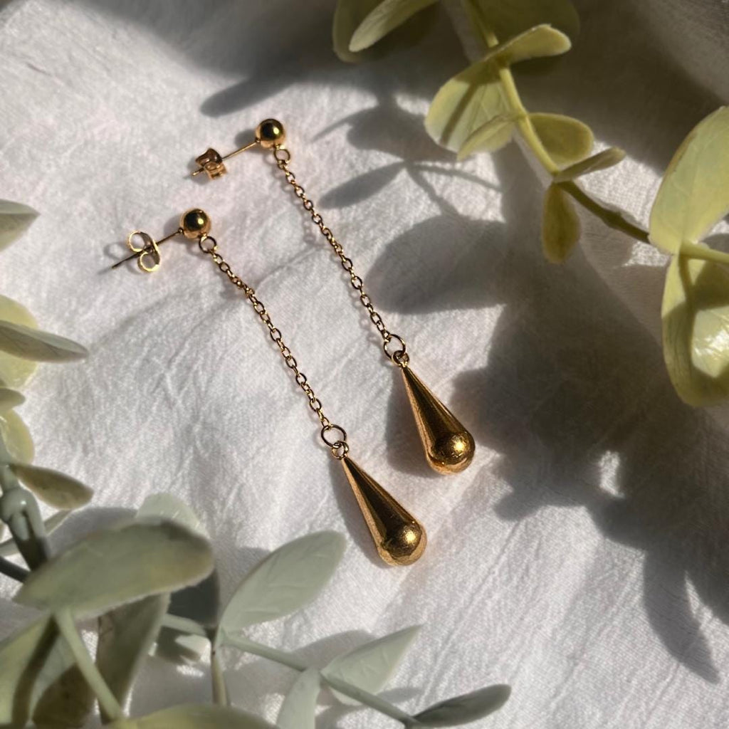 Gold Drop Earrings