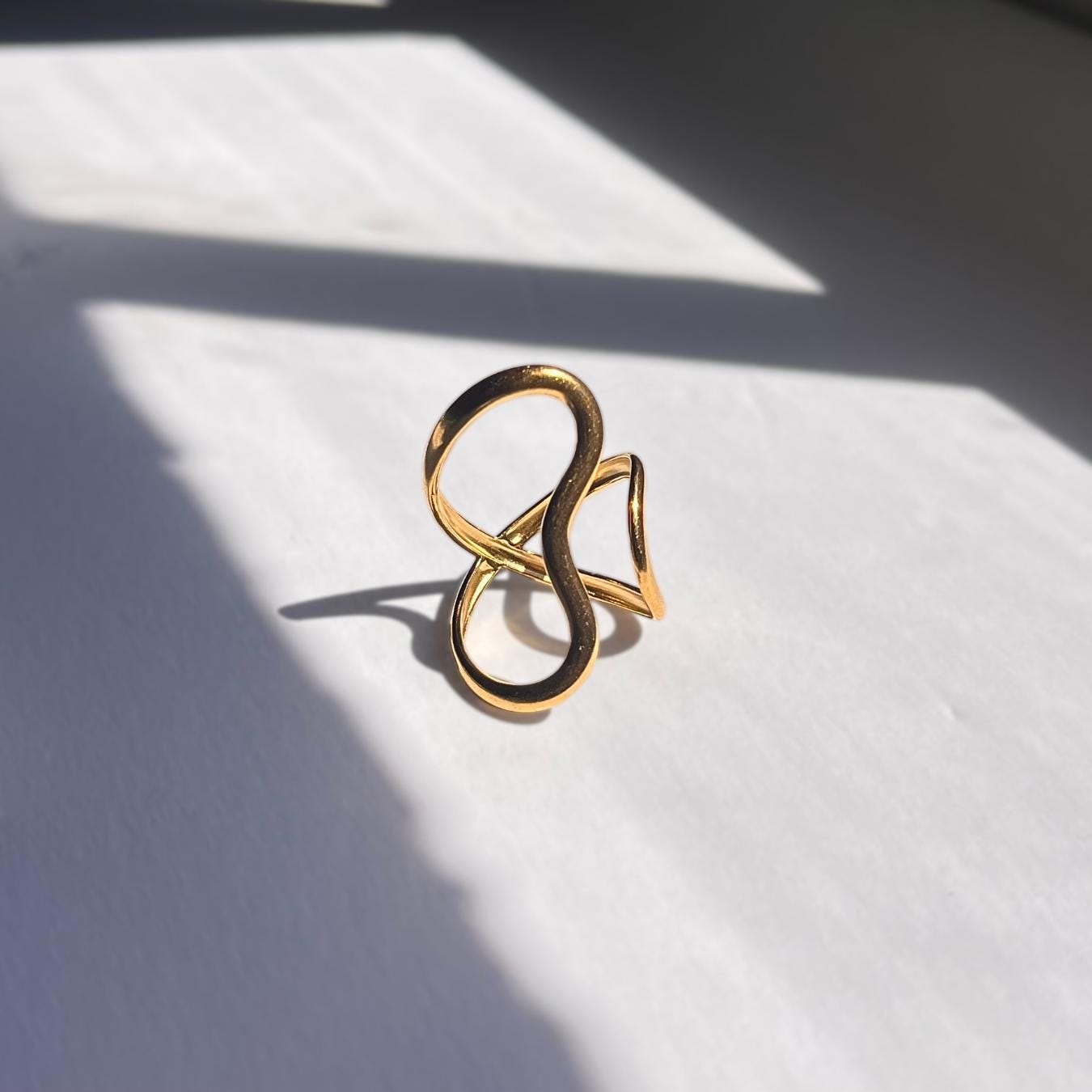 Gold Wavy Ring