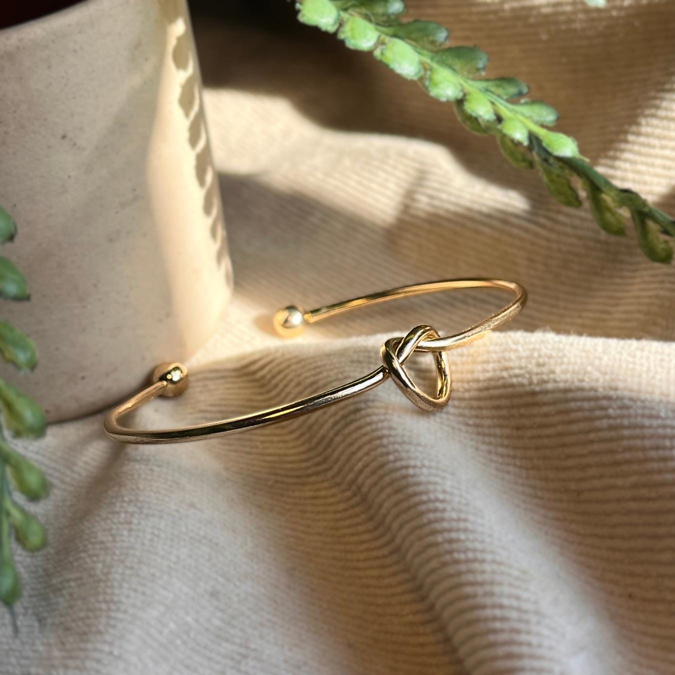 Gold Knot Bangle
