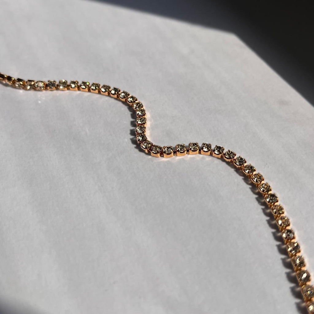 Gold Moissanite Tennis Bracelet