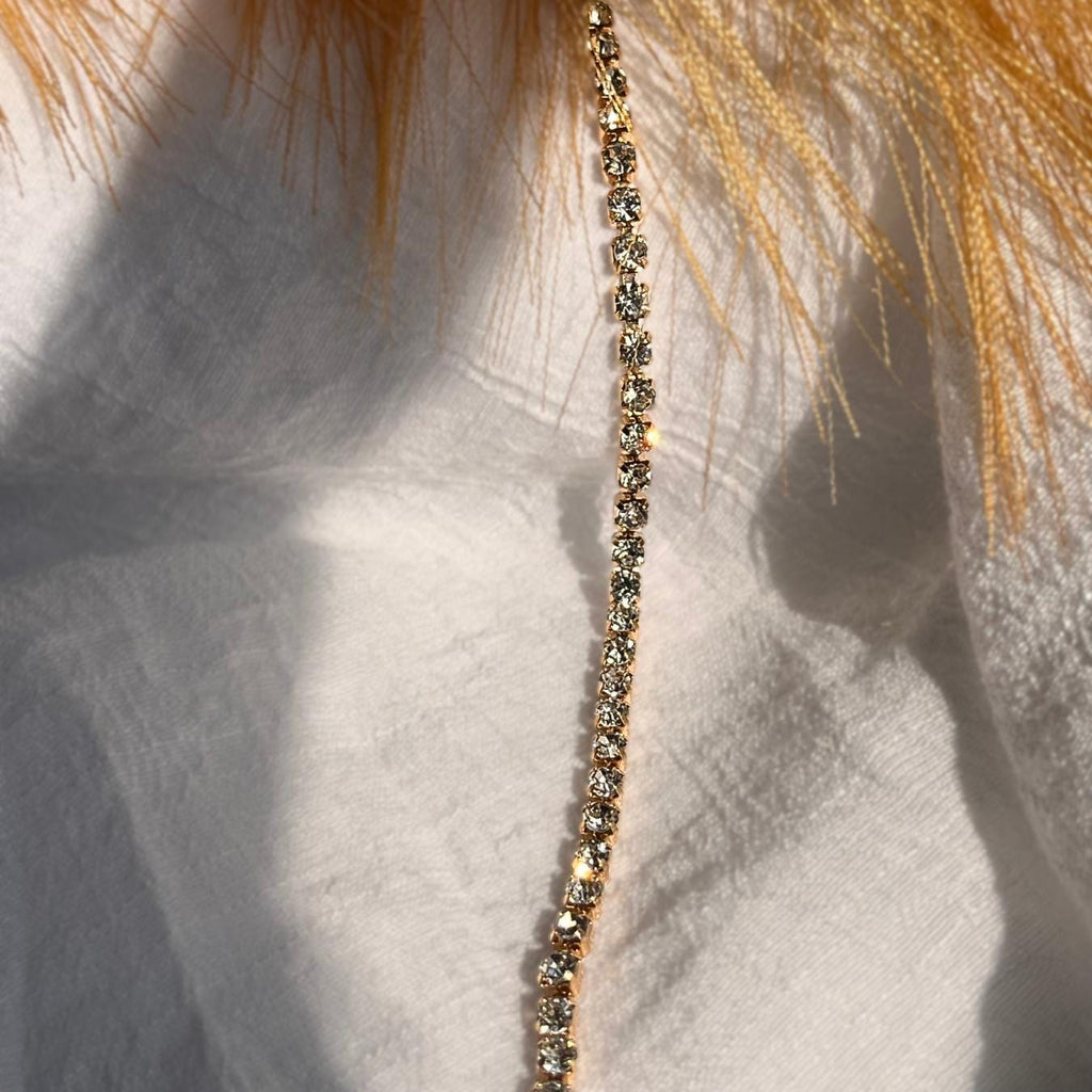 Gold Moissanite Tennis Bracelet