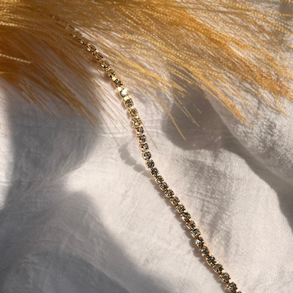 Gold Moissanite Tennis Bracelet