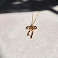 Gold Bow Necklace