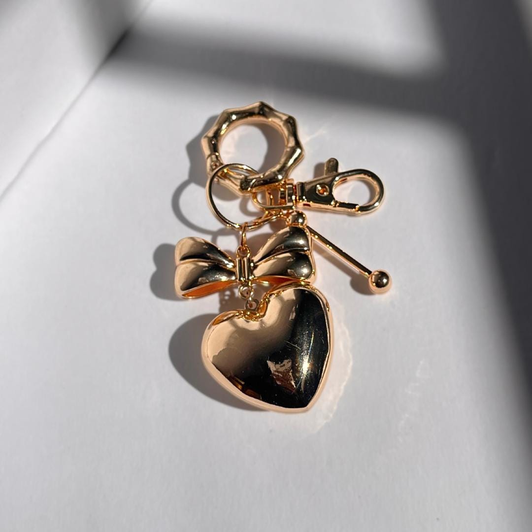 Heart Bag Charm Keychain
