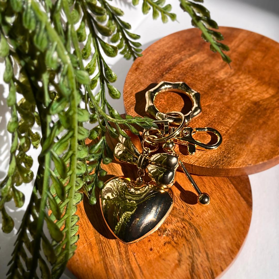 Heart Bag Charm Keychain