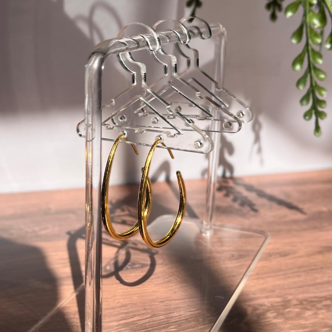 Golden Arc Earrings – Minimalist Gold Statement Hoops | Elegant Everyday Jewelry