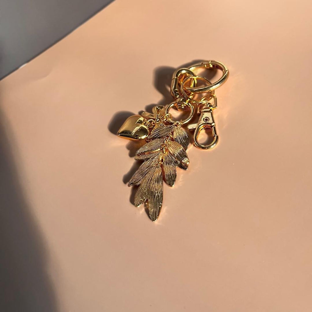 Gold Leaf Keychain