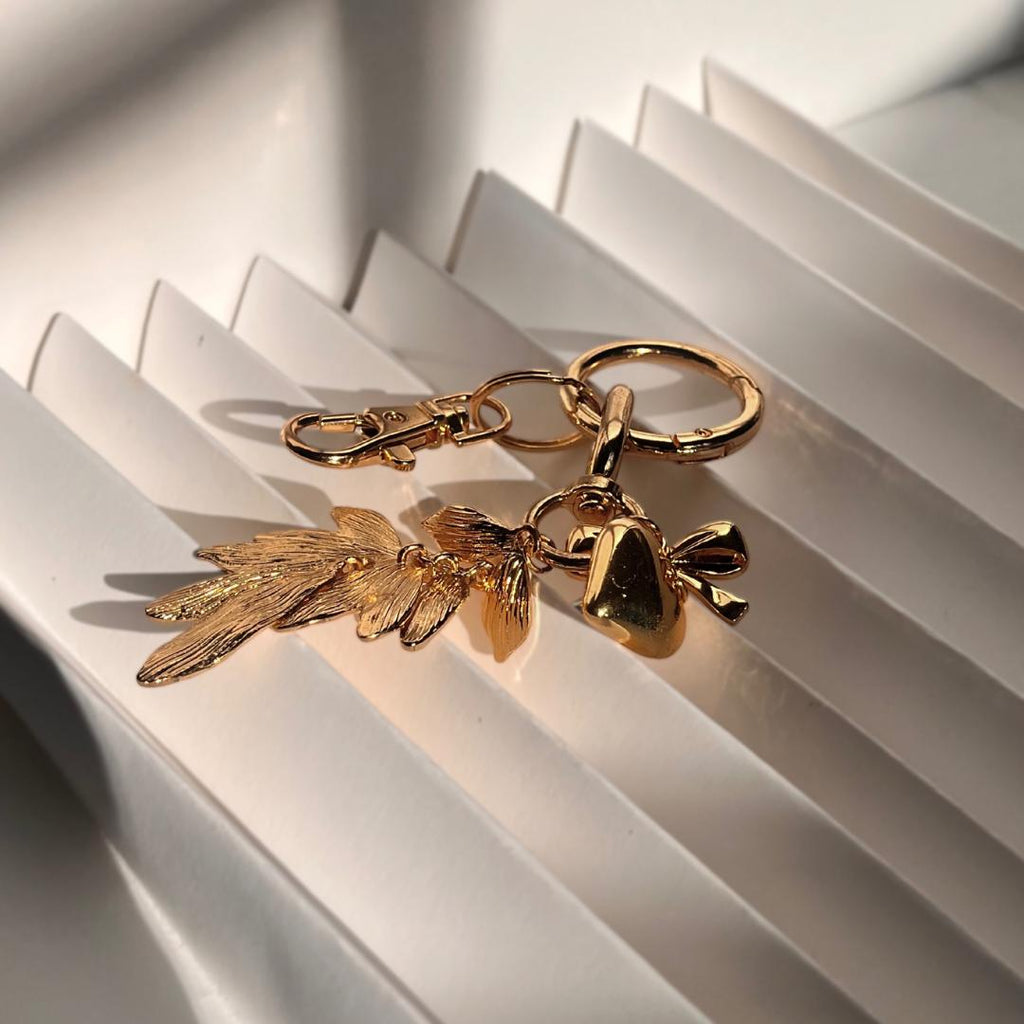 Gold Leaf Keychain