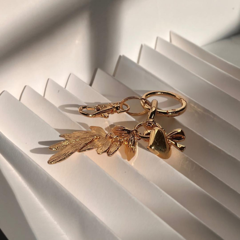 Gold Leaf Keychain