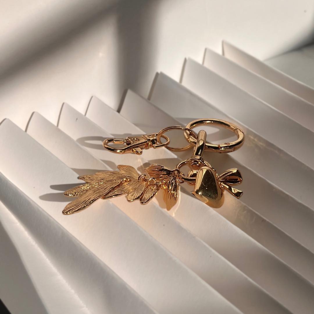Gold Leaf Keychain