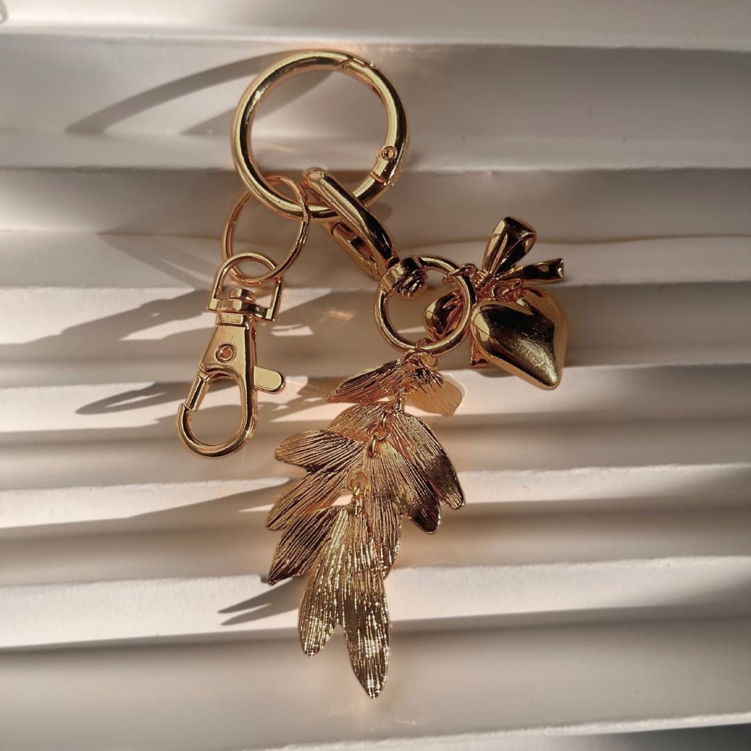 Gold Leaf Keychain