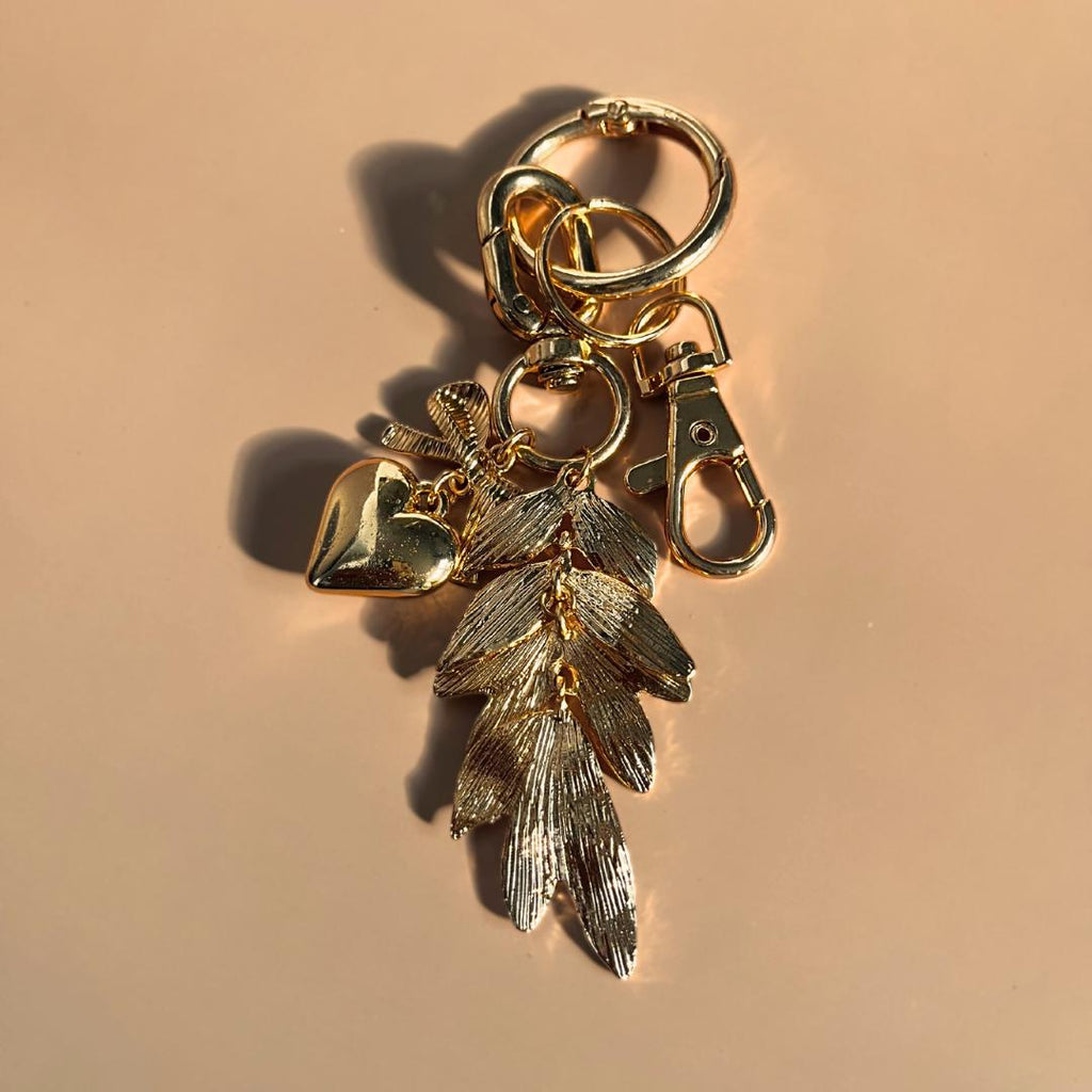 Gold Leaf Keychain