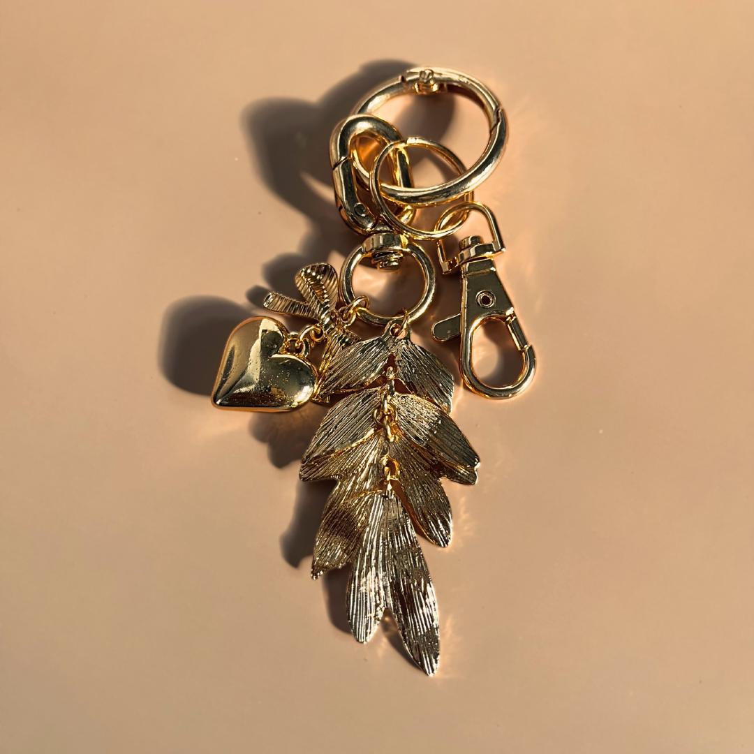 Gold Leaf Keychain