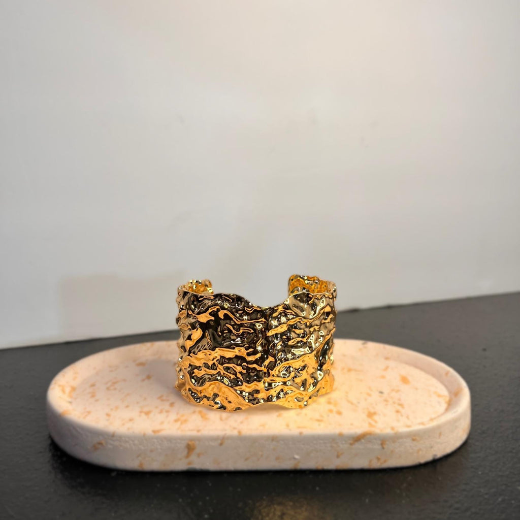 Hammered Gold Statement Cuff