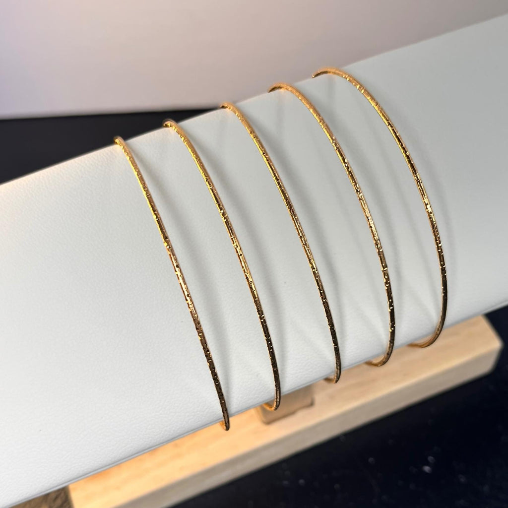 Thin Gold Bangle