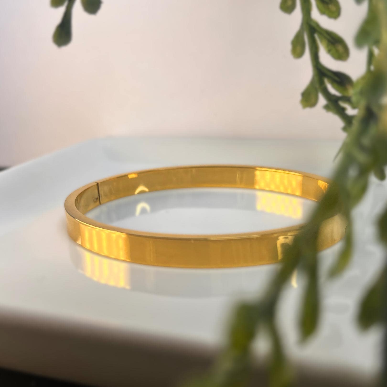 Minimal Gold Cuff Bracelet