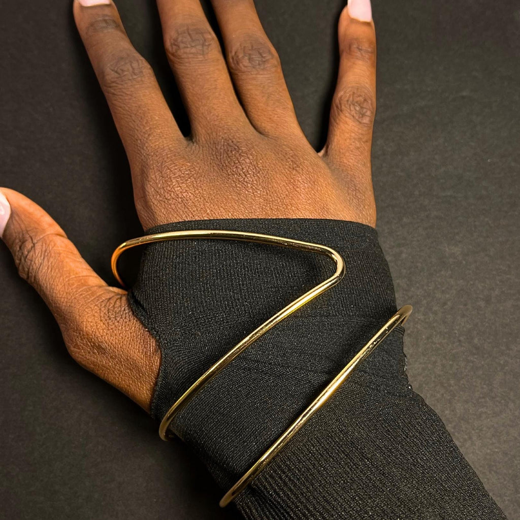 Gold Hand Bangle Bracelet