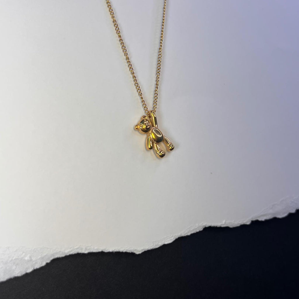 Gold Bear Necklace