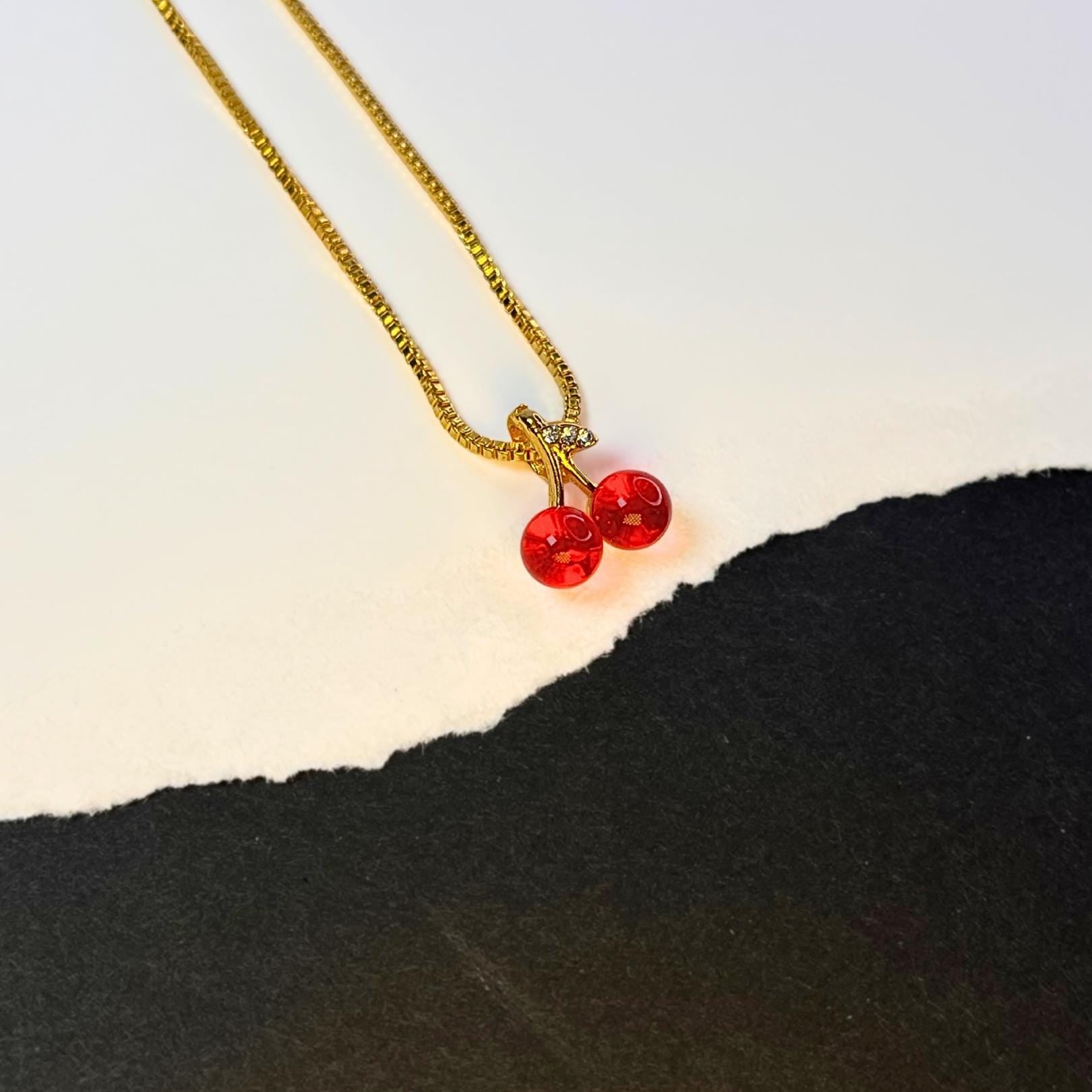 Cherry Pendant Necklace