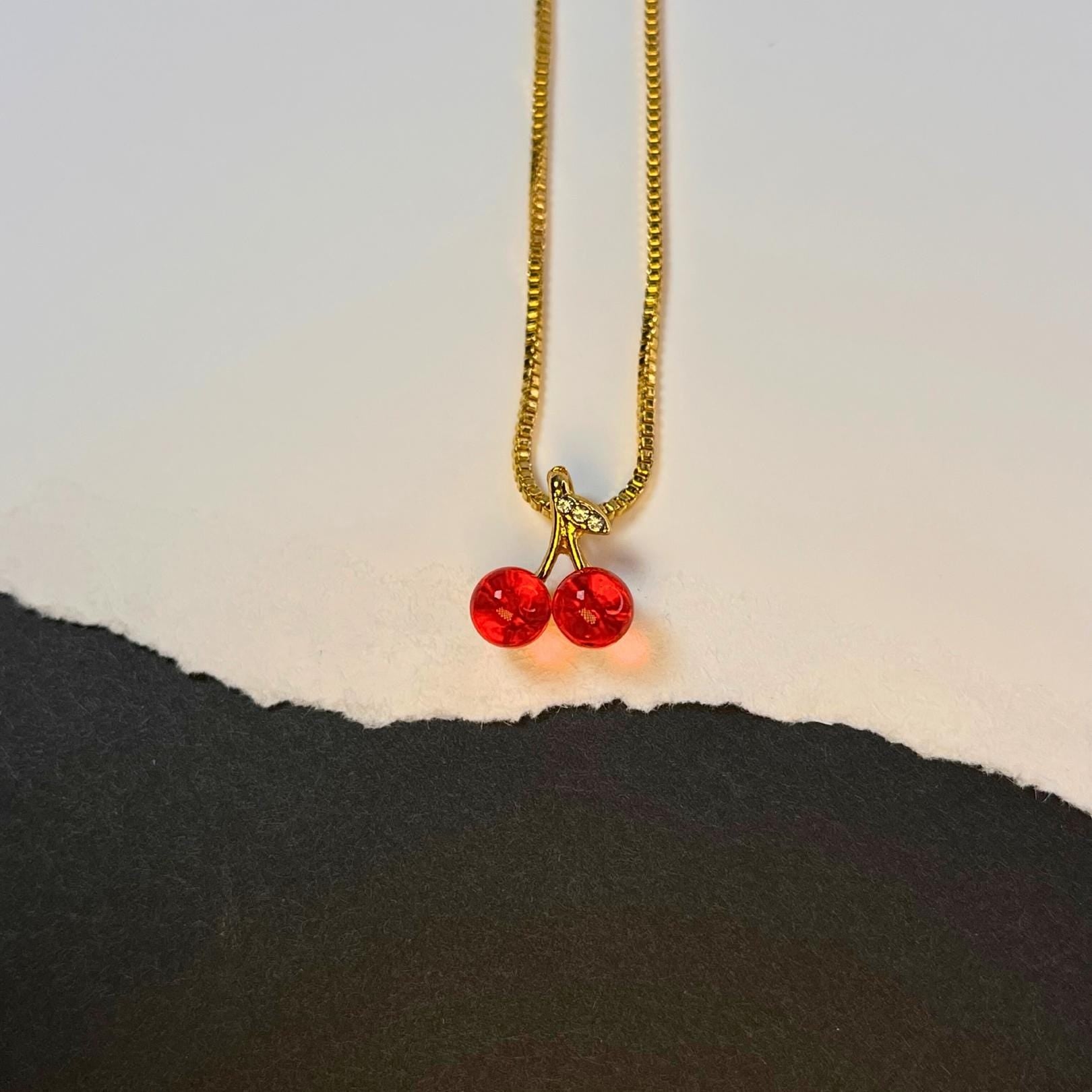 Cherry Pendant Necklace