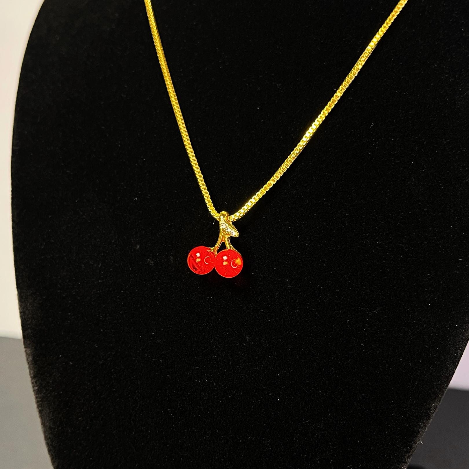 Cherry Pendant Necklace