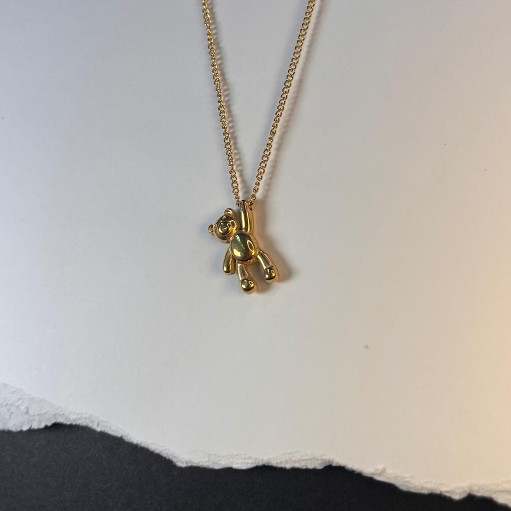 Gold Bear Necklace