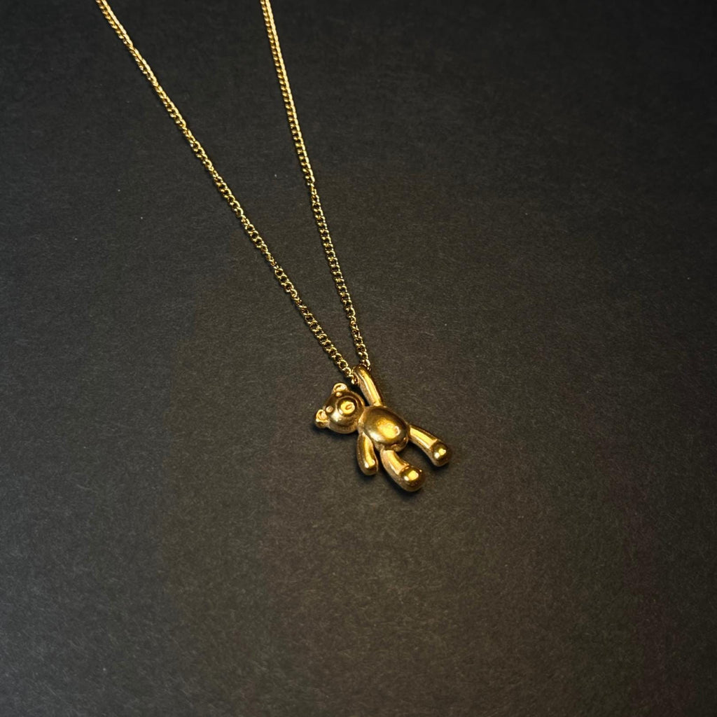 Gold Bear Necklace