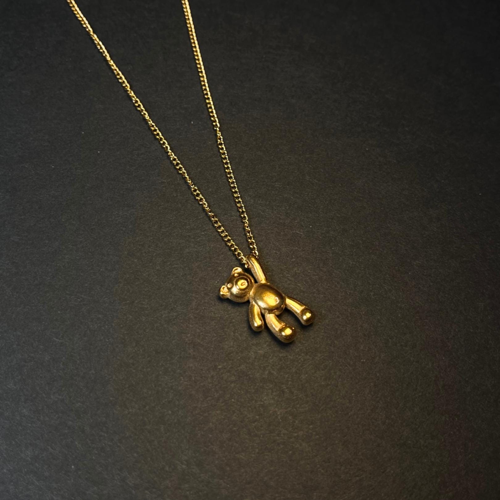 Gold Bear Necklace